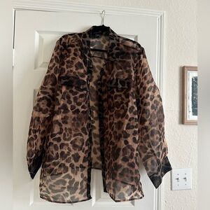 Ashley Stewart Animal Print Blouse